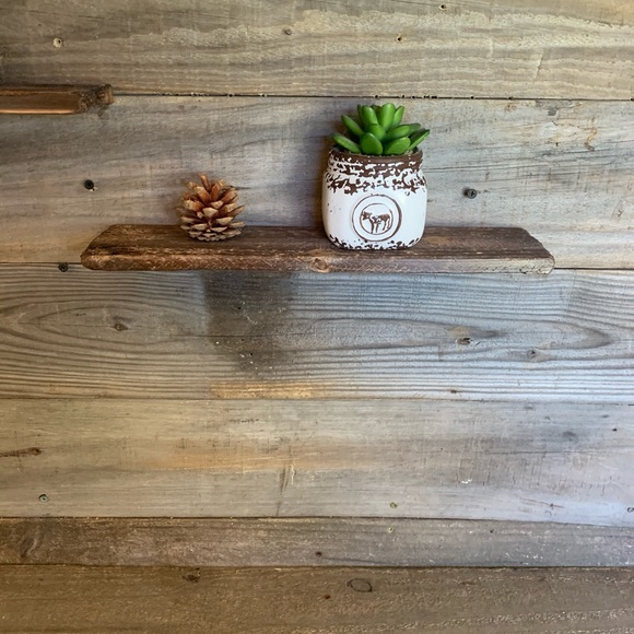 Set Of 2 Rustic Floating Shelves - Picture 2 of 4